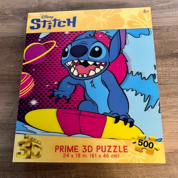 Disney Other - Disney Stitch Prime 3D Puzzle 500 Pieces – Excellent Condition